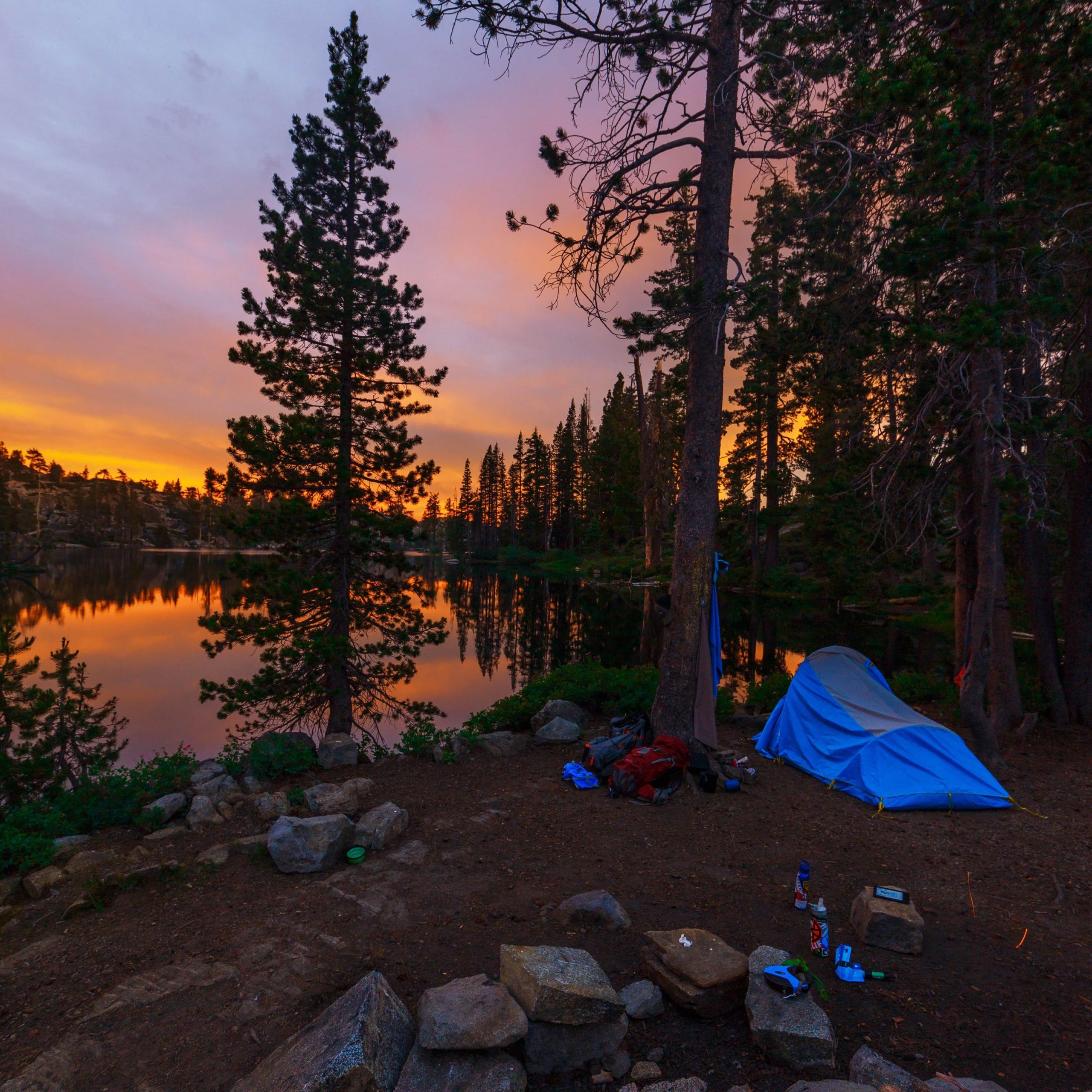 Loch Leven, Lake Tahoe camping