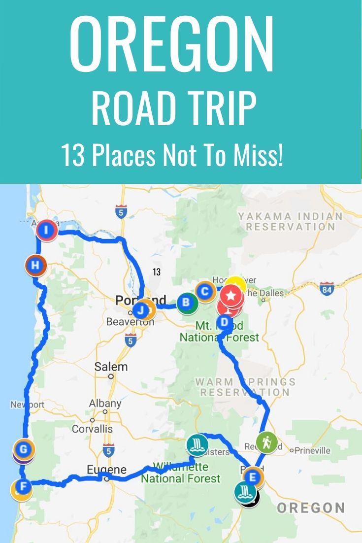 13 Places to Visit on an OREGON Road Trip!