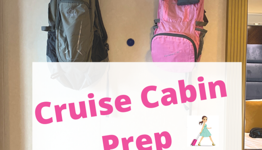 Cruise Cabin Prep Kit organization for cruise stateroom Finding Jillian Blog