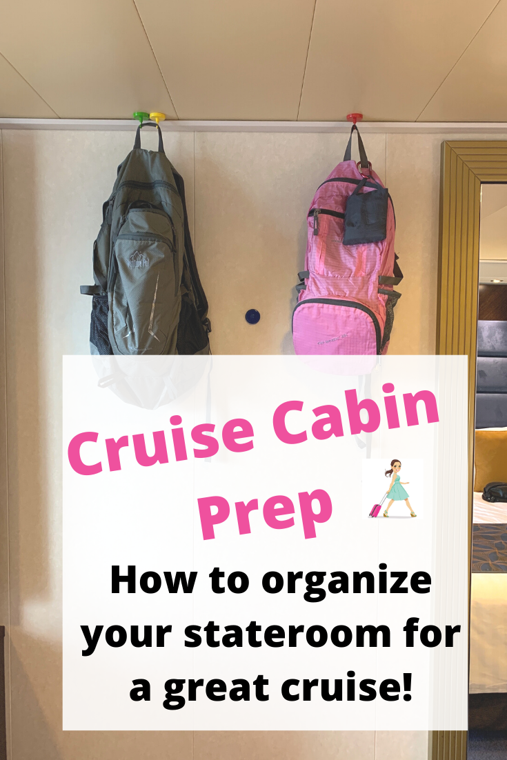 Cruise Cabin Prep Kit organization for cruise stateroom Finding Jillian Blog