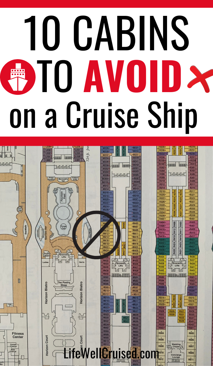 10 Cabins to Avoid on a Cruise Ship