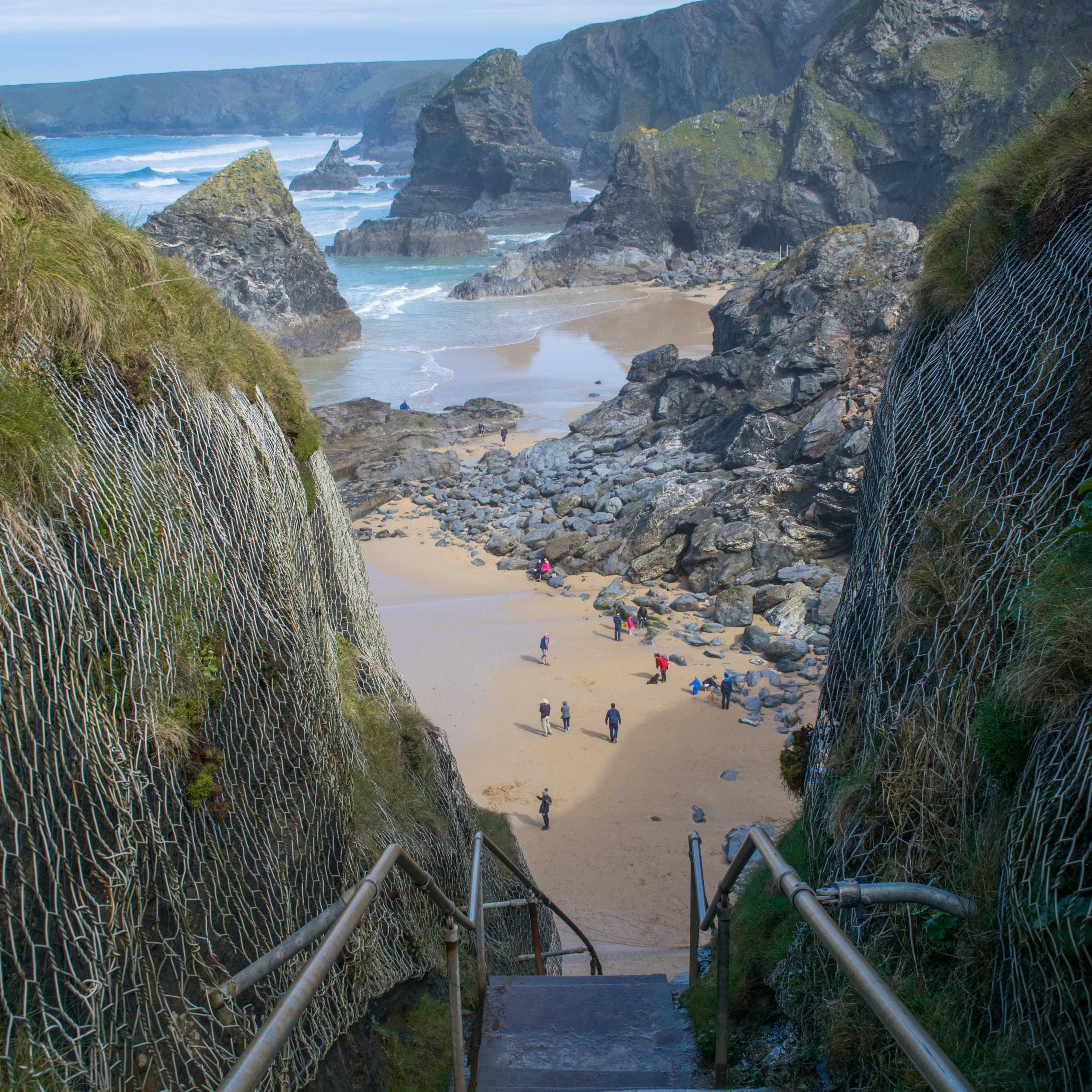 Bedruthan Steps, Cornwall, UK