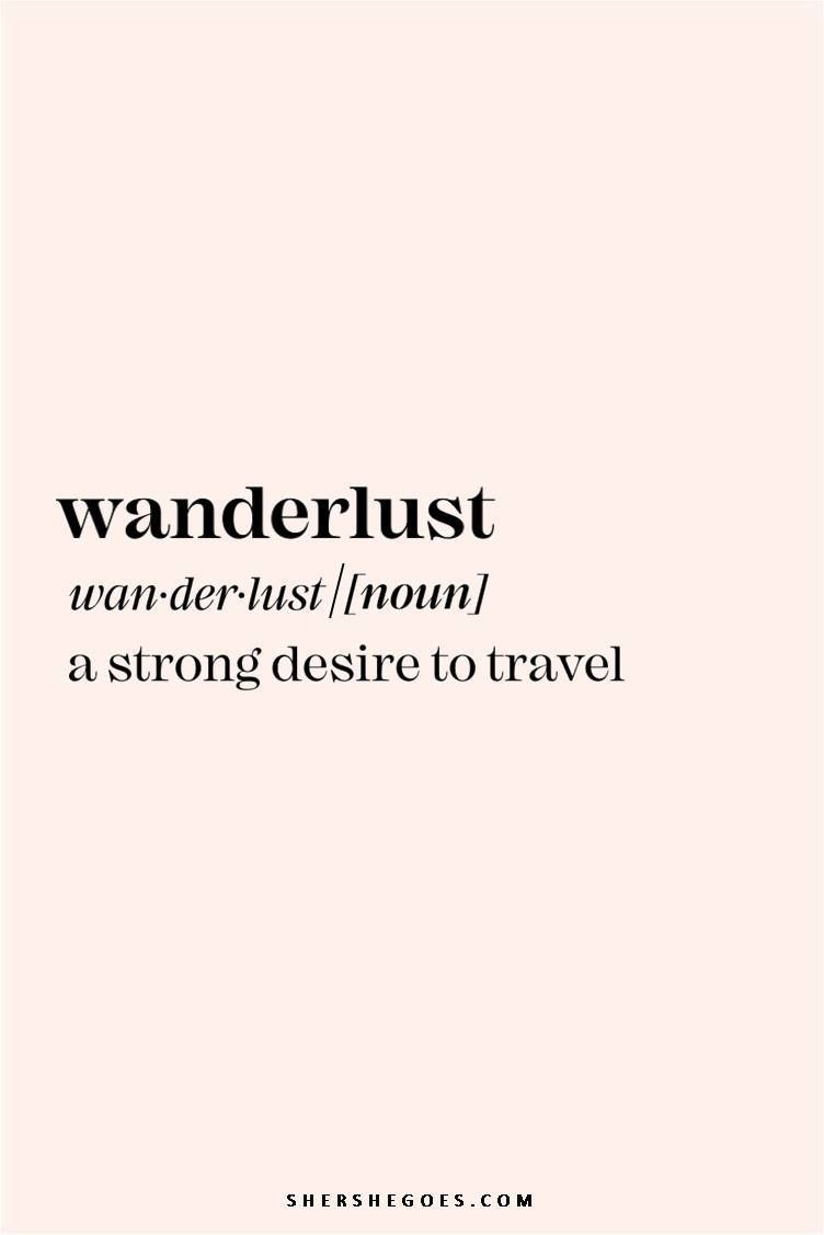 wanderlust