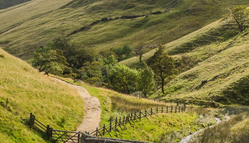 Beautiful English Countryside in Peak District UK