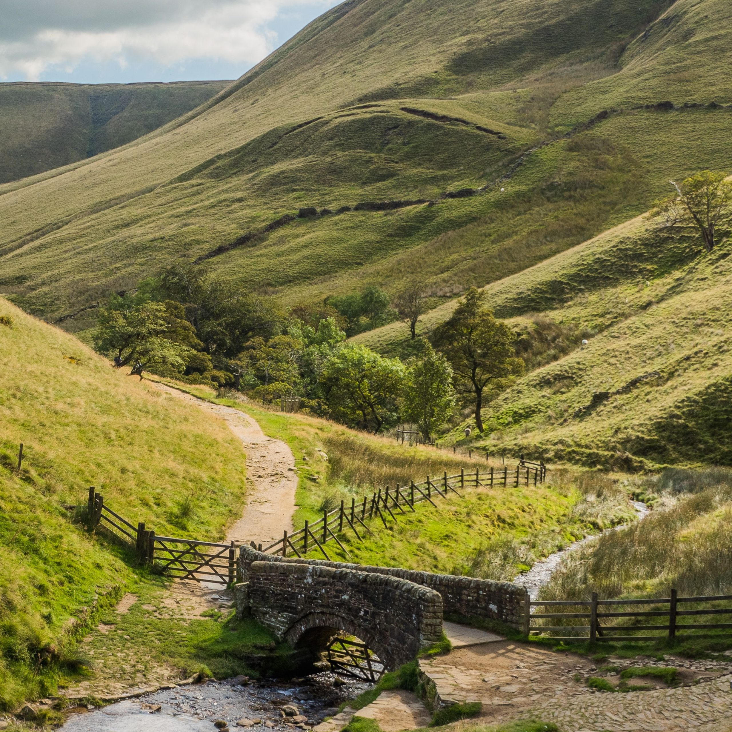 Beautiful English Countryside in Peak District UK