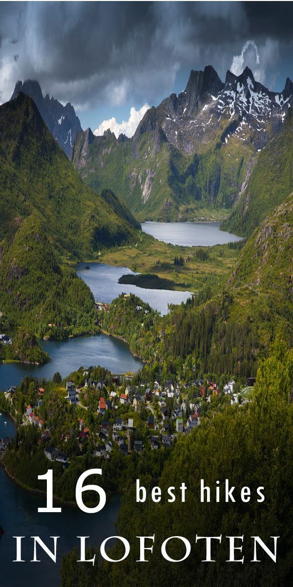 where to hike in Lofoten, 16 awesome hikes, rocky mountains, emerald lakes, stunning experience!