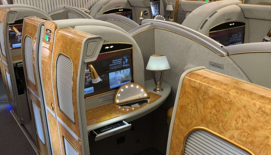 An Emirates First Class review: showering at 40,000 feet for next to nothing