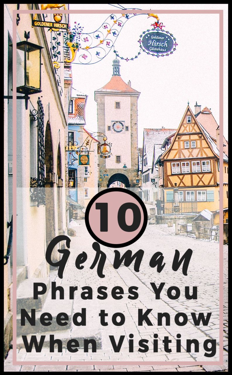 10 German Phrases You Need to Know When Visiting