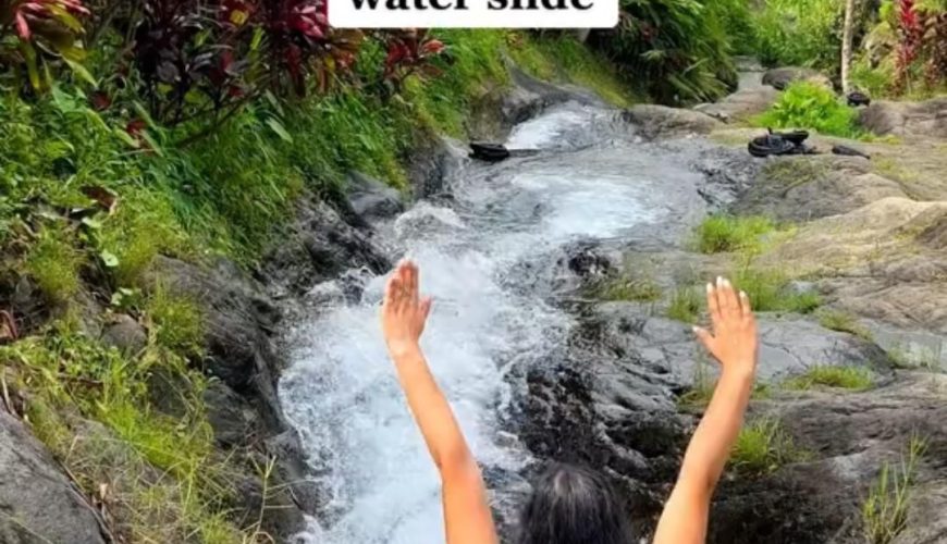 Did you know that Bali has a natural water slide?