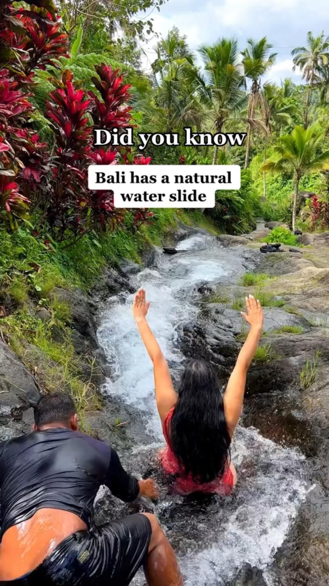 Did you know that Bali has a natural water slide?