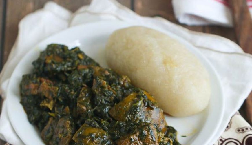 Eru Soup (Spinach/Okazi Leaves) + Video