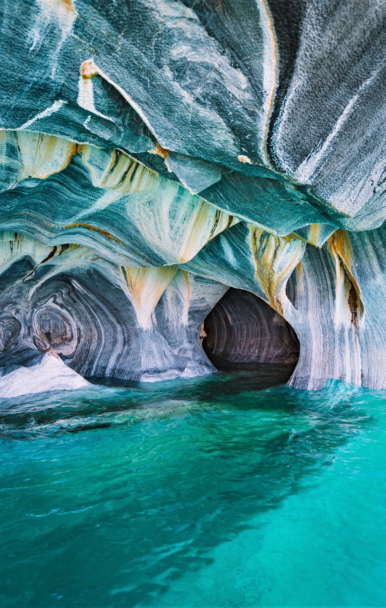 Marble Caves In Patagonia, Chile