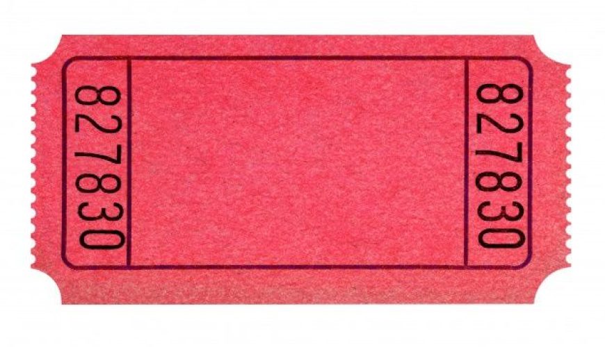 Premium Photo | Blank red ticket isolated