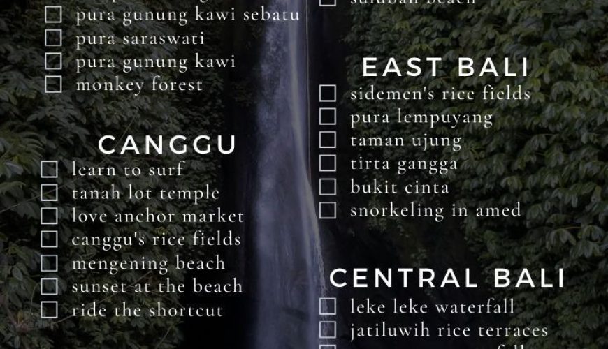 The Ultimate Bali Bucket List: 80+ Things to do in Bali | Omnivagant