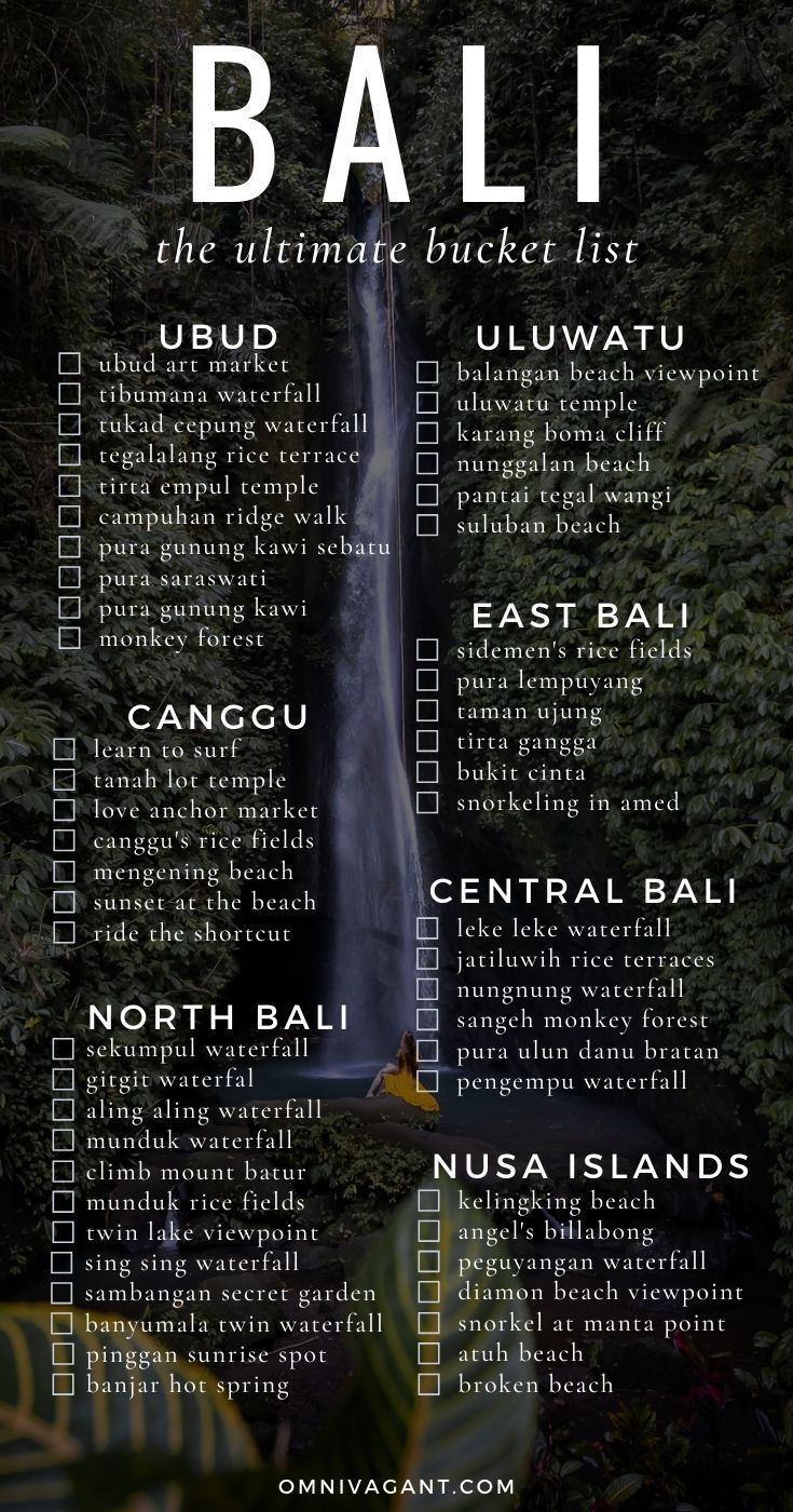 The Ultimate Bali Bucket List: 80+ Things to do in Bali | Omnivagant