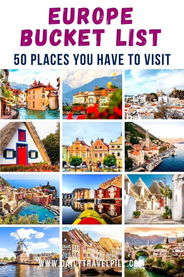 Europe Bucket List – 50 awesome destinations